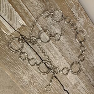 Silver Open Circle Link Belt